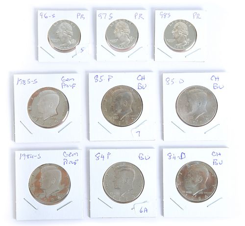 Group of Sterling Silver Proof Coin
