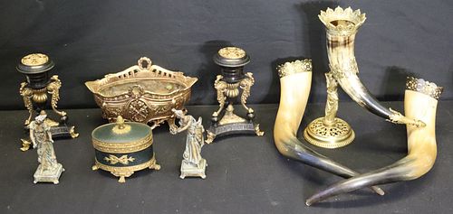 Lot Of Assorted Antique Bronze, Gilt Metal