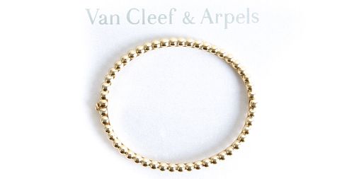 18K Yellow Gold Perlee Pearls of Gold Bracelet