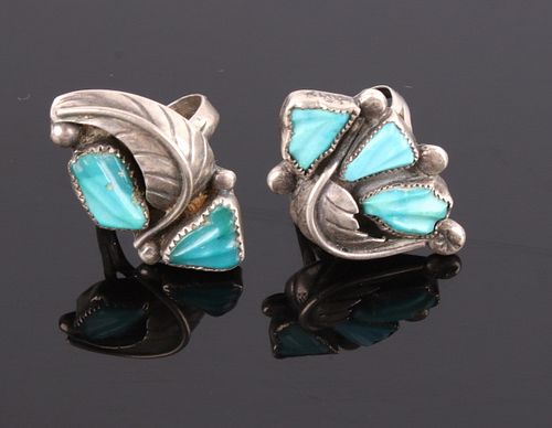 Navajo Native American Sterling & Turquoise Rings