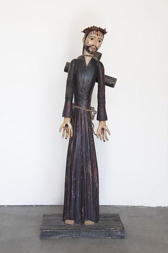 Mexico, Standing Cristo with Articulated Arms and Cross
