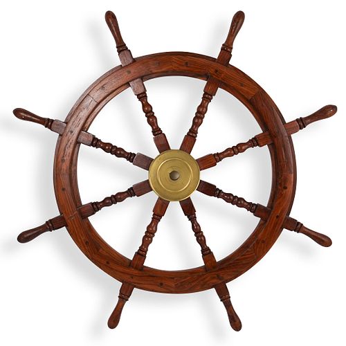 Nautical Wooden Captains Ship Wheel