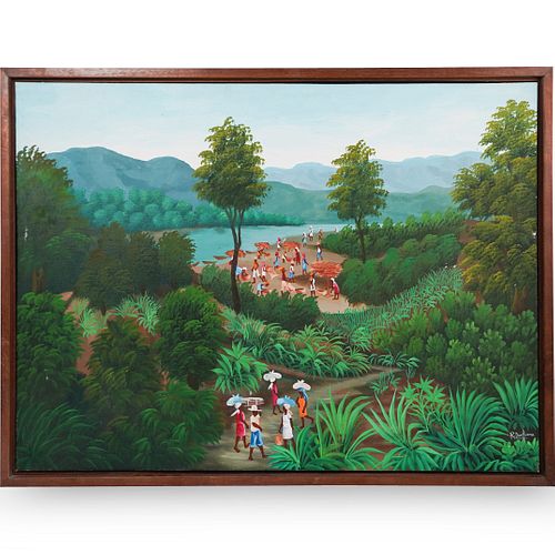 Raymond Dorleans (Haitian) Oil On Canvas