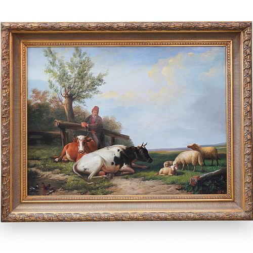 "Stephan De Harn" Oil On Canvas Painting