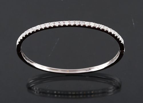 Brand New Luxury Diamond 14K Gold Bangle Bracelet