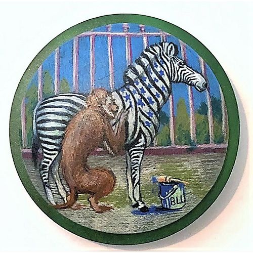 ONE VERY COLORFUL 20TH CENTURY ATLEE STUDIO BUTTON