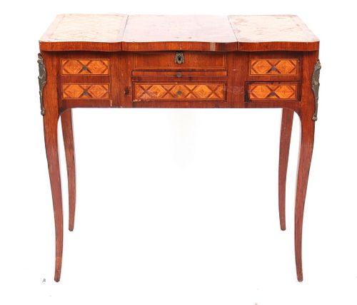 French Parquetry Vanity / Dressing Table