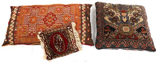 Misc. Kilim & Persian Carpet Pillows, Group of 3