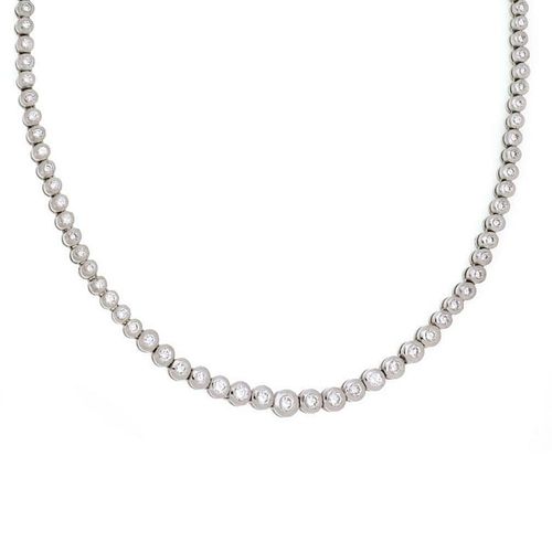 Platinum 4.00 carat Diamond Necklace