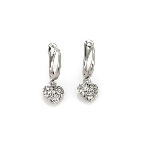 Tiffany & Co. Diamond Platinum Drop Earrings