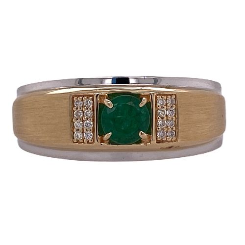 Effy Men's 0.50ct Emerald Diamond Ring