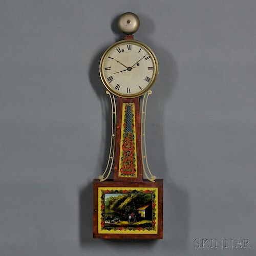 Aaron Willard Jr. Alarm Timepiece or "Banjo" Clock