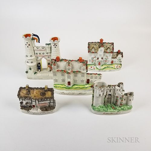 Five Titled Staffordshire Cottages and Castles