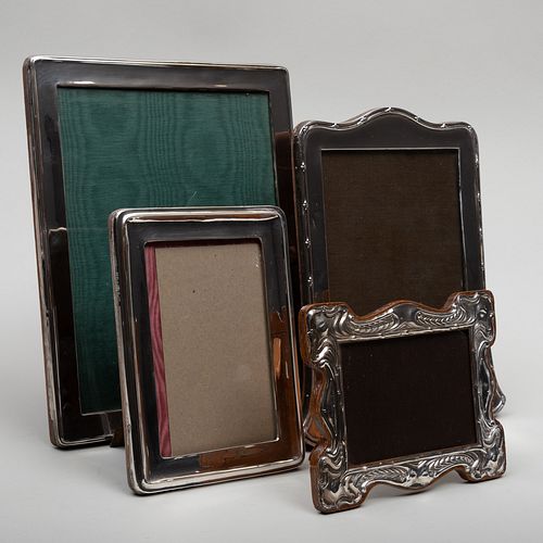 Group of Four English Silver Frames