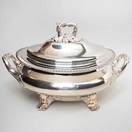 English Silver Plate Tureen and Cover