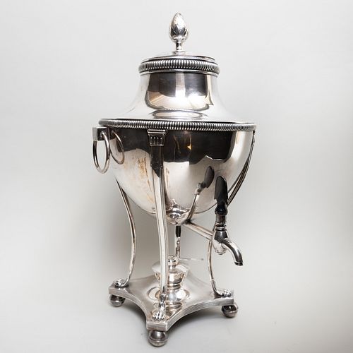 Silver Plate Large Urn