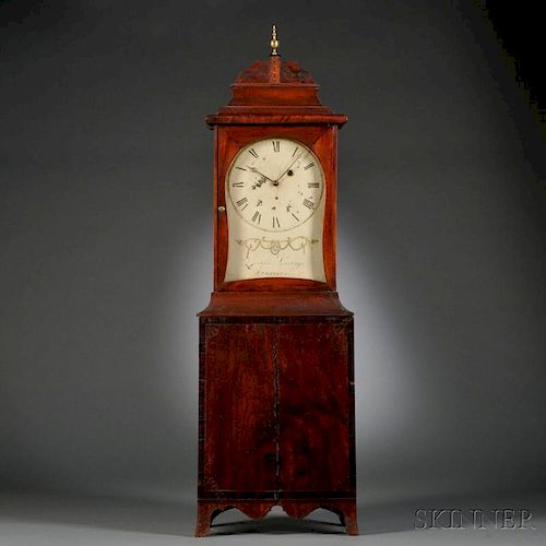 Joseph Loring Mahogany Shelf Clock