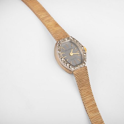 Ladies Helbros Silver Gilt Wristwatch