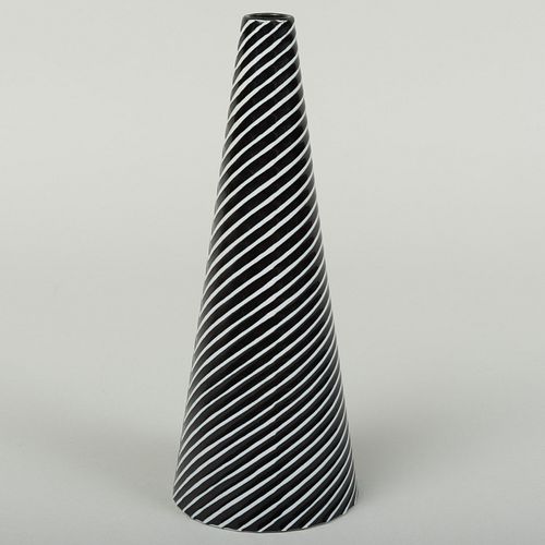 Stig Lindberg Glazed Pottery Conical Vase