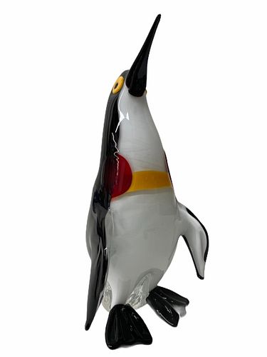 Artist Unknown Murano Penguin Sculpture