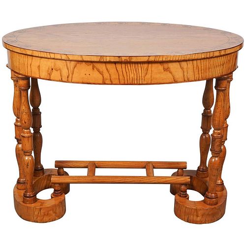 Biedermeier Oval Table