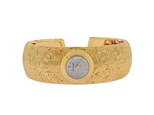 Buccellati 18k Gold Mother of Pearl Bracelet Watch