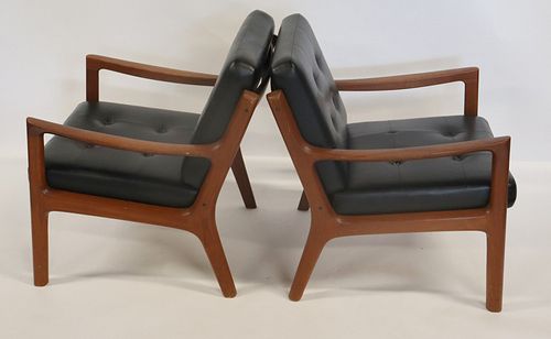 Midcentury Pair Of John Stuart Arm Chairs .