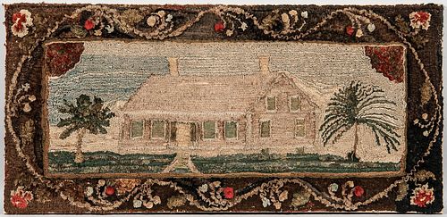 Shirred Rug with a Cape House