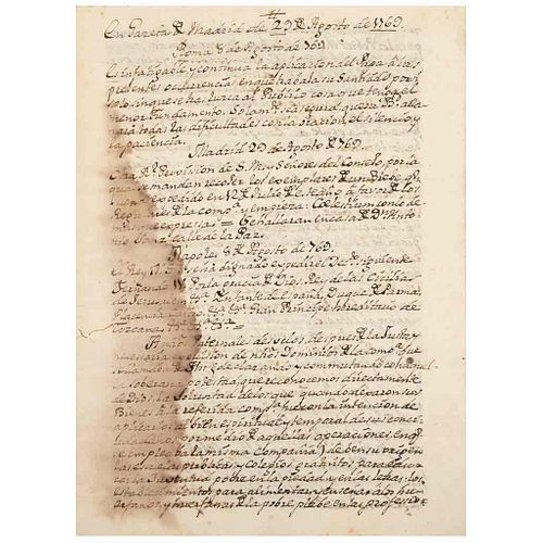 Noticias de Gazeta, y Varias Cartas Escritas Antes y Después de la Extinción de la Compañía. Madrid, 1769.