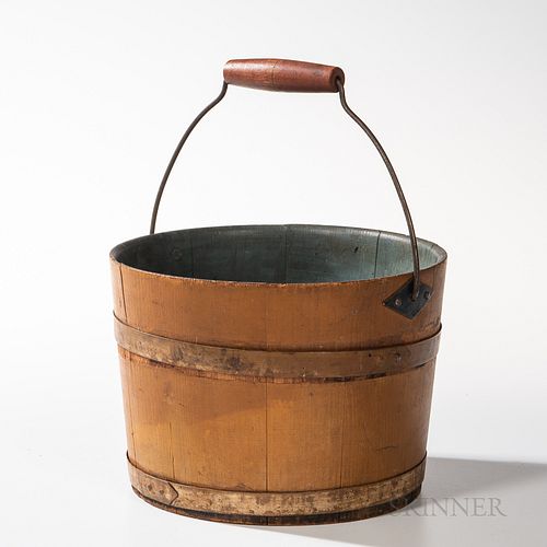 Shaker Yellow-painted Pine Sister's Pail