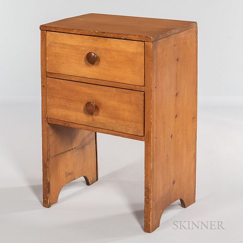 Pine Two-drawer Stand
