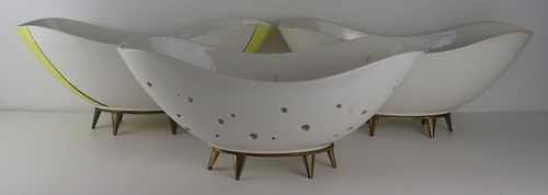 (3) Siegmund Schutz for KPM Porcelain Bowls.