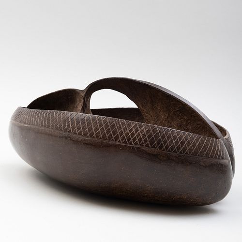 Indian Carved Coco de Mer Bowl