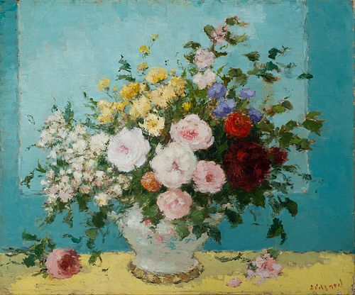 Dietz Edzard (Ger. 1893-1963)     -  "Vase de Fleurs"   -   Oil on canvas