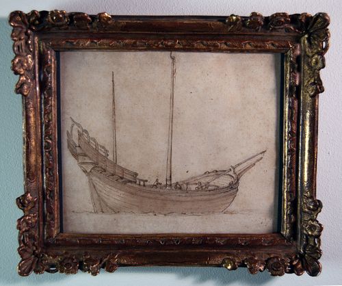 Study of a Ship's Hull, Rome early 17th century - Courtesy of Christine Magne Antiquaire, Pennsylvania