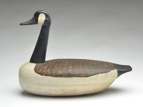 Hollow carved Canada goose, Perry Wilcoxen, Liverpool, Illinois.