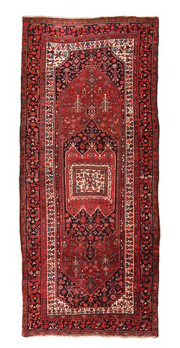 Fine Antique Persian Heriz Long Rug. - 4'6'' X 10'4''