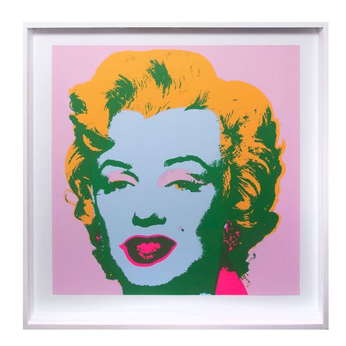 ANDY WARHOL. II.28: Marilyn Monroe. Con sello en la parte posterior "Fill in your own signature" Serigrafía