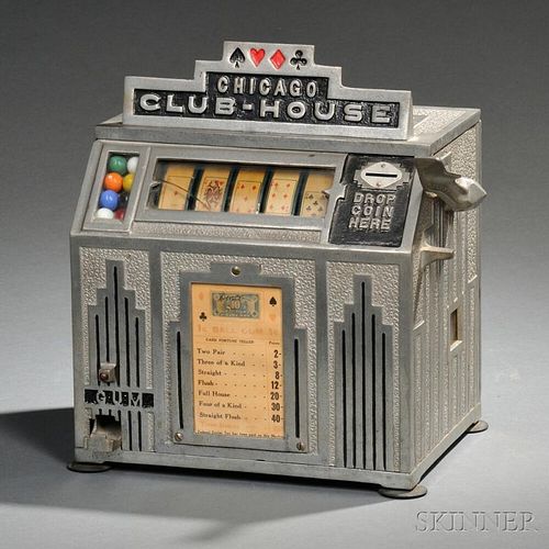 "Chicago Club-House" Coin-operated Slot Machine