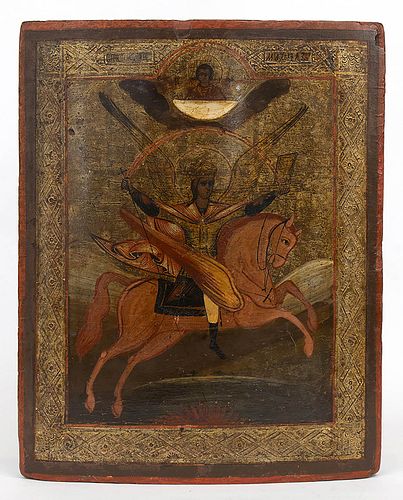 A Russian Icon of the Arcangel Michael - early 19th Century