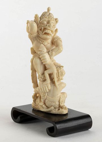 A Chinese ivory carving of a Dragon - early 20th Century