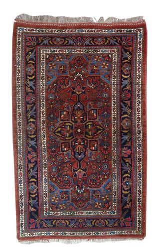 Fine Antique Persian Halvaei Bidjar 3'7" x 4'4"