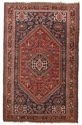 Fine Antique Persian Shiraz - 5'6'' X 8'10''