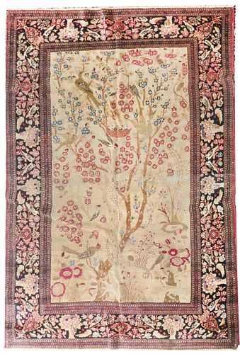 Fine Antique Isfahan Rug 4'3'' x 6'10''