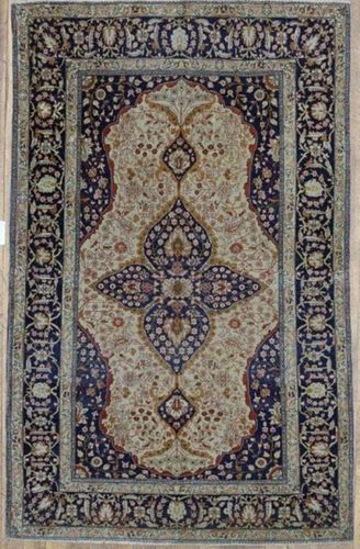 Fine Antique Persian Mohtasham Kashan 4'3" x 7'