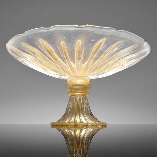 Large Murano Compote, Manner of Barovier & Toso