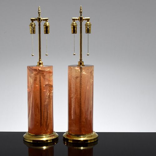 Pair of Large Lamps, Manner of Pierre Giraudon