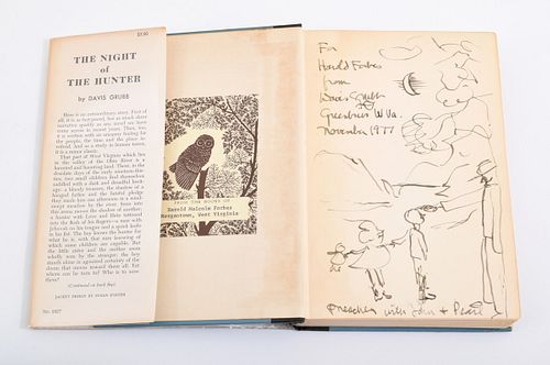 Davis Grubb "The Night of the Hunter" Signed/Illust 1st Ed