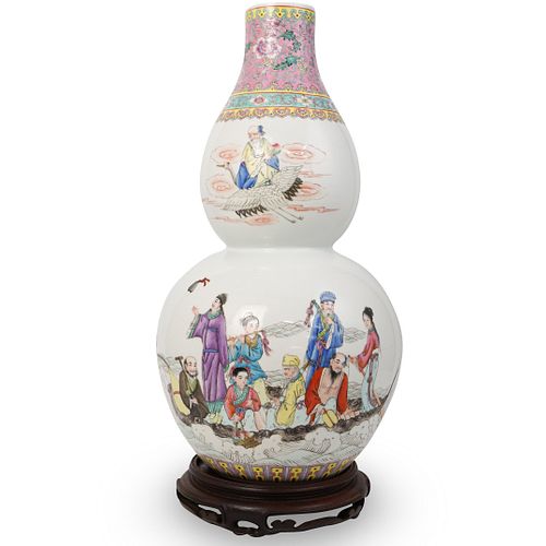 Chinese Porcelain Famille Rose Huluping Vase