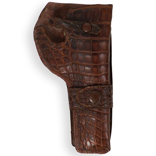 Crocodile Leather Gun Holster